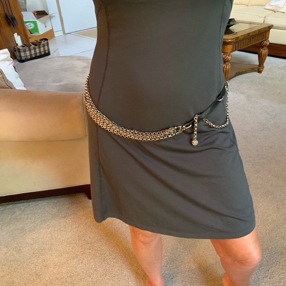 St. John Accessories - St. John chain and black leather belt